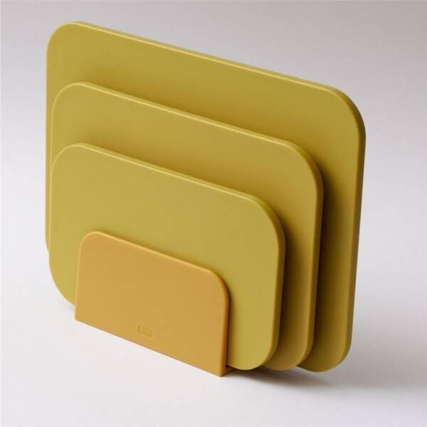 Rosti Choptima Kesme Tahtası Seti 3Lü Hardal Rengi (RS 27822) - 4