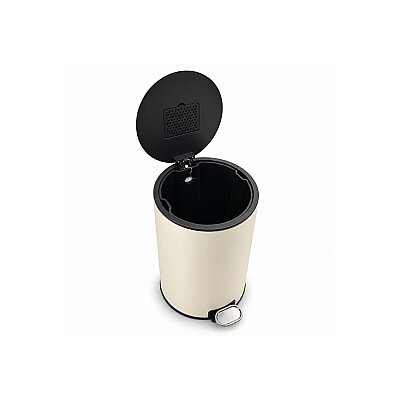 Round Mat Krem Çöp Kovası 30 L (VA 9206) - 3