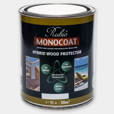Rubio Monocoat Hybrid Pro. White Can Metal 1Lt - Rubio Monocoat