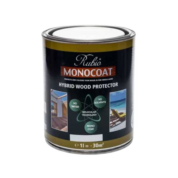 Rubio Monocoat Oil + 2C 1Lt Siyah (RUB123) - 1