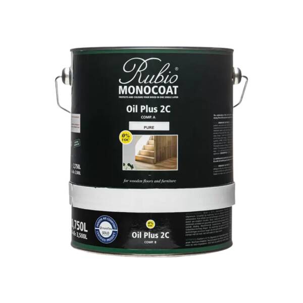 Rubio Monocoat Oil Plus 2C Comp. A Pure 3.5 Lt (RUB159) - 1