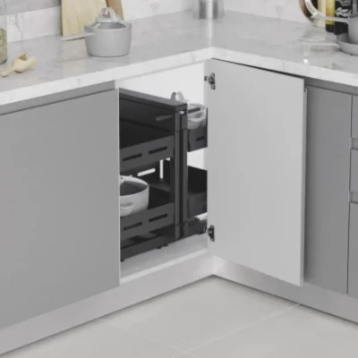Starax 50cm Unique Box Bağımsız Körköşe Mekanizması Antrasit Renk (S-3009-UB-A) - 4