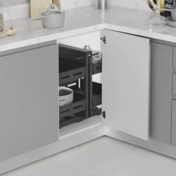 Starax 50cm Unique Box Bağımsız Körköşe Mekanizması Antrasit Renk (S-3009-UB-A) - 4