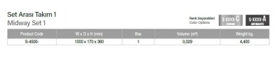 Starax Set Arası Takım 1 Antrasit Renk (S-4500-A) - 3