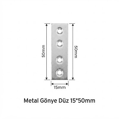 Metal Gönye Düz 15*50mm - 3