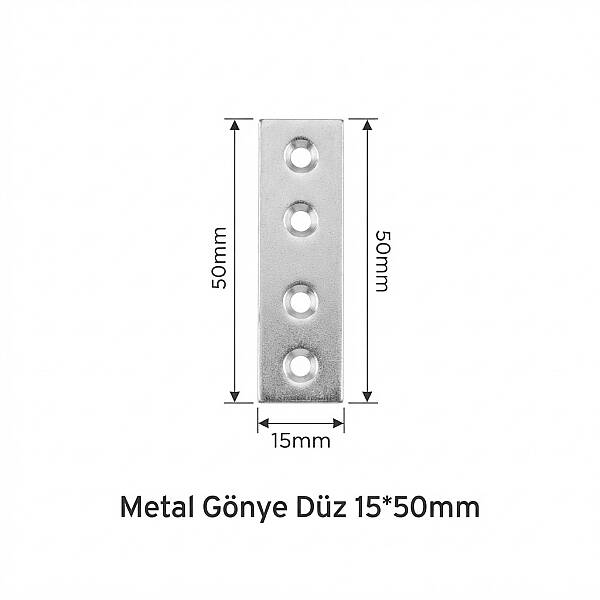 Metal Gönye Düz 15*50mm - 3
