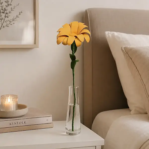 Sarı Papatya Yapay Çiçek Dalı (AK.ESR0081) - 2