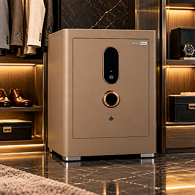 Emaksprime Mat Altın Akıllı Güvenlik Kasası G40-59 45 Kg (EE.SBX.G40.59.R008) - Emaks Prime