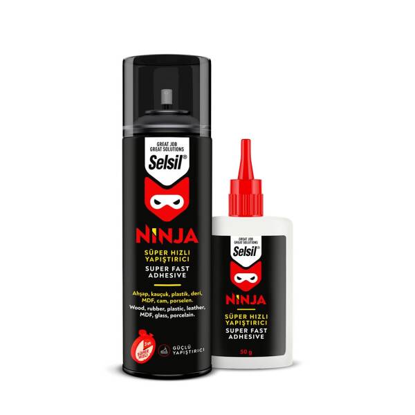 Selsil Ninja Süper Hızlı Yapıştırıcı 200ml + 50gr İki Kompenentli (SEL21) - 1
