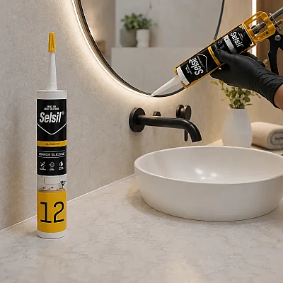 Selsil Şeffaf Ayna Silikonu 280 ml - 1