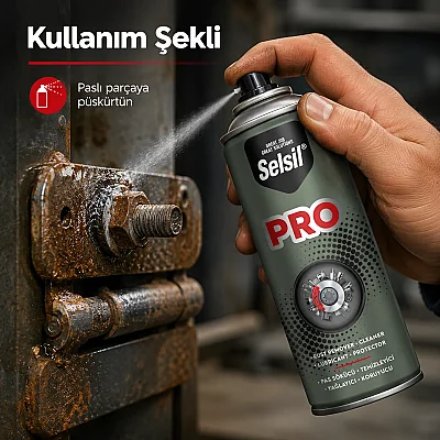 Selsil PRO Pas Sökücü ve Yağlayıcı Bakım Spreyi SEL35) - 4