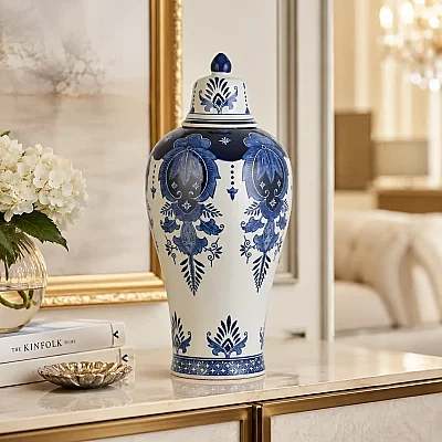 Seramik Dekoratif Vazo 26,5*26,5*51 cm (AK.WLT0551) - 1