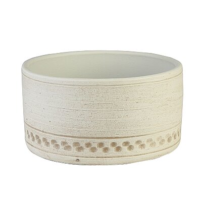 Seramik Saksı Açık Kahverengi 23*11 cm (AK.JH0074) - 6