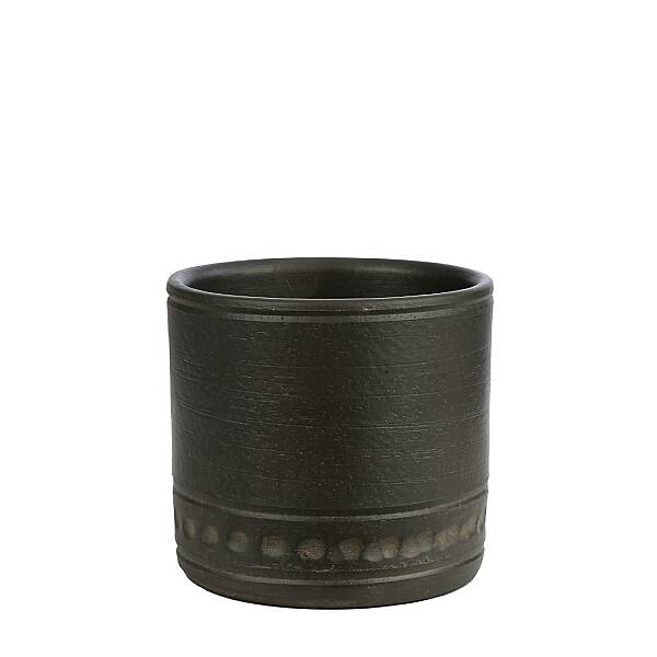 Seramik Saksı Kirli Kahve 14*13 cm (AK.JH0065) - 6