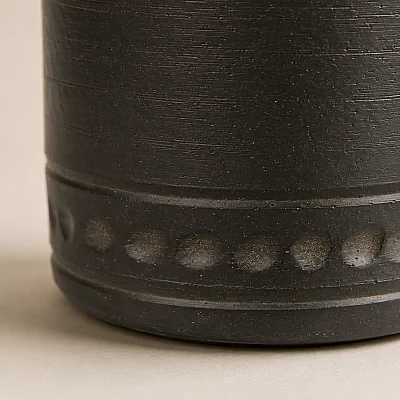 Seramik Saksı Kirli Kahve 14*13 cm (AK.JH0065) - 3