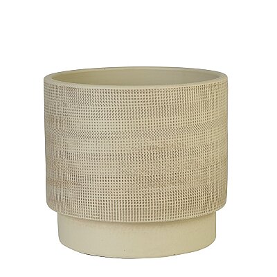 Seramik Saksı Light Bej 17*15 cm (AK.JH0031) - 3