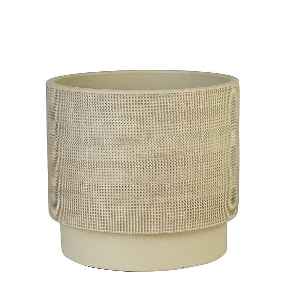 Seramik Saksı Light Bej 17*15 cm (AK.JH0031) - 3