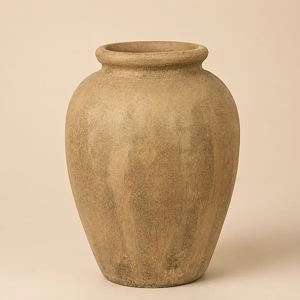 Seramik Vazo Kum Beji 24*30 cm (AK.JH0018) - 4