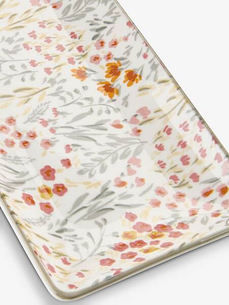 Sese Emıl Çiçekli Servis Tabağı G11xU25cm (4912568) - 4