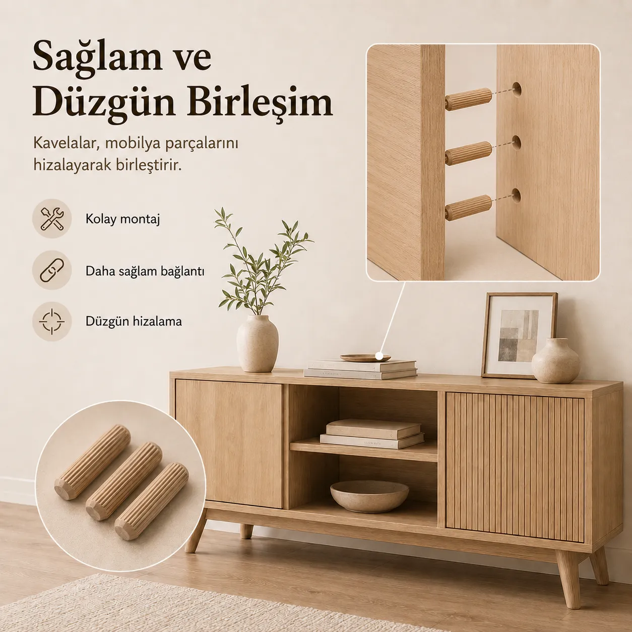 Sese Kesik Ahşap Kavela 10mm (603-03) - Sese (1)