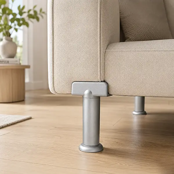 Sese U Tipi Mobilya Ayağı Plastik Mat Krom 10cm (401-14-10-24) - 3