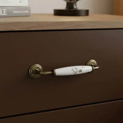 Tomurcuk Porselen Mobilya Kulbu Beyaz 160mm (198-23-160-20) - 1