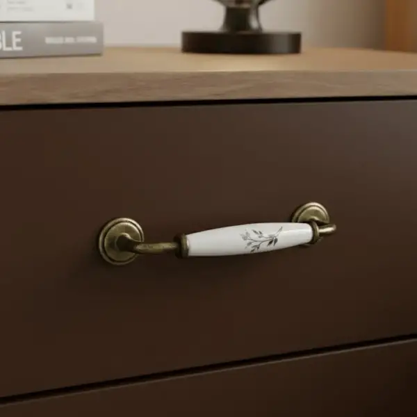 Tomurcuk Porselen Mobilya Kulbu Beyaz 160mm (198-23-160-20) - 1