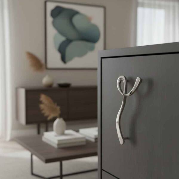 Sese 170 Modeli Sağ Krom Renk Kulp 160mm (170-160-18) - 1