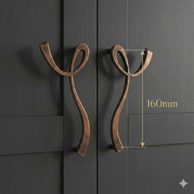 Sese 171 Modeli Sol Antik Bakır Kulp (171-160-100) - Sese (1)