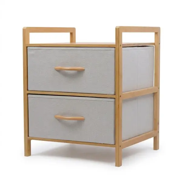 Sese 2 Çekmeceli Bambu Kabin (PNL-B9199 PC) - 2