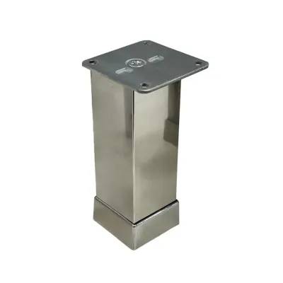 Eroğlu Düz Metal Ayak 40x40mm 12cm Krom (401-01-12-18) - 1