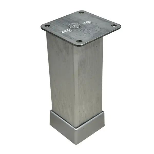 Eroğlu Düz Metal Ayak 40x40mm 8cm Mat Krom Bingolu (401-02-8-24) - 1