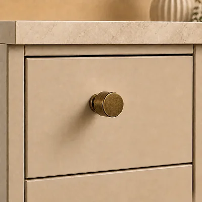 Sese 9131 Modeli Düğme Kulp Mat Antik Sarı (Ö9131-D-94) - 1