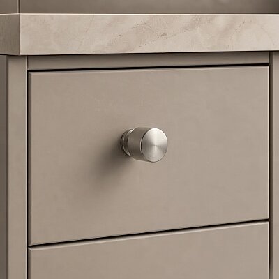Sese 9131 Modeli Inox/Nikel Saten Düğme Kulp (Ö9131-D-53) - Özen