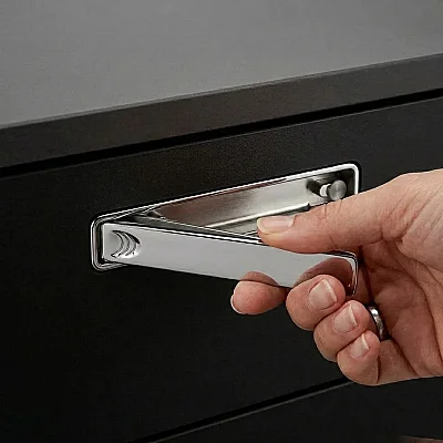 Fds 96mm Gömme Basma Kapı Çekme Kolu Inox (129-96-53) - Fds (1)
