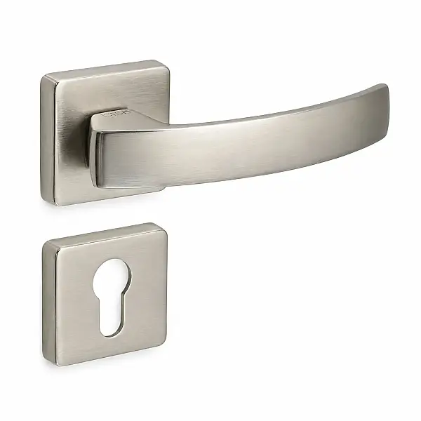 Sese Arya Modeli Yale Rozetli Dış Kapı Kolu Inox Renk (200-202R-03-53) - 2