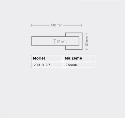 Sese Arya Modeli Yale Rozetli Dış Kapı Kolu Siyah (200-202R-03-02) - 6