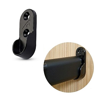 Sese Askı Borusu Flanşı Oval Siyah 15mm Açık (253-07-03-02) - Sese