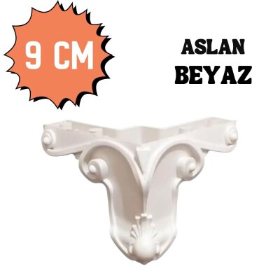 Sese Plastik Aslan Ayak Beyaz Renk 9cm (401-31-10-01) - Sese