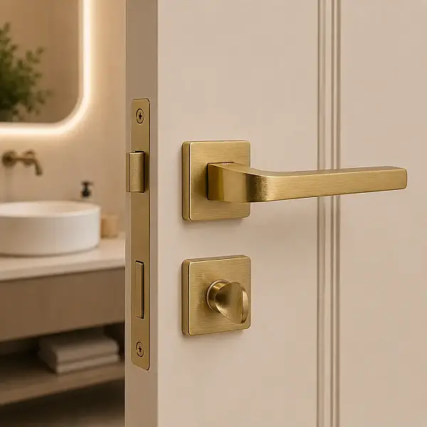 Sese Aysu Modeli Rozetli Wc Kapı Kolu Titanyum (200-241R-02-05) - 1