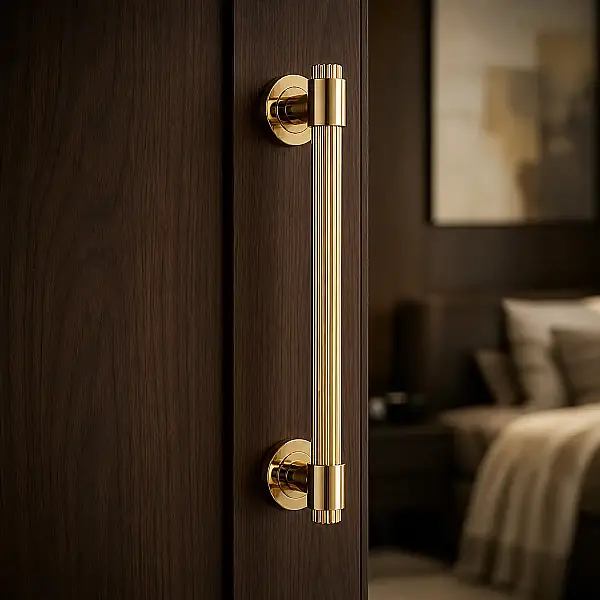 Sese Bade Modeli Çekme Kapı Kolu Gold/Altın Renk Kol 25cm (202-50-25-05) - 1