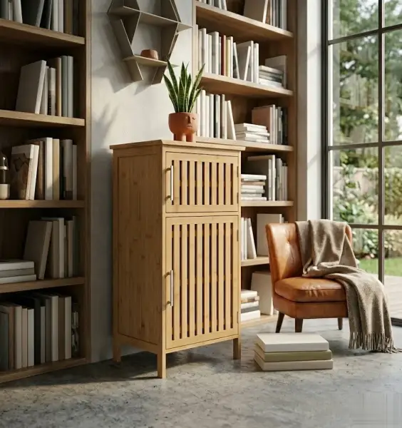 Sese Bambu 2 Kapaklı Dolap (PNL-B10300PC) - 1