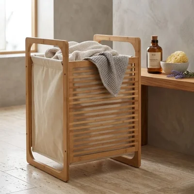 Sese Bambu Çamaşır Sepeti (PNL-B9017) - 1