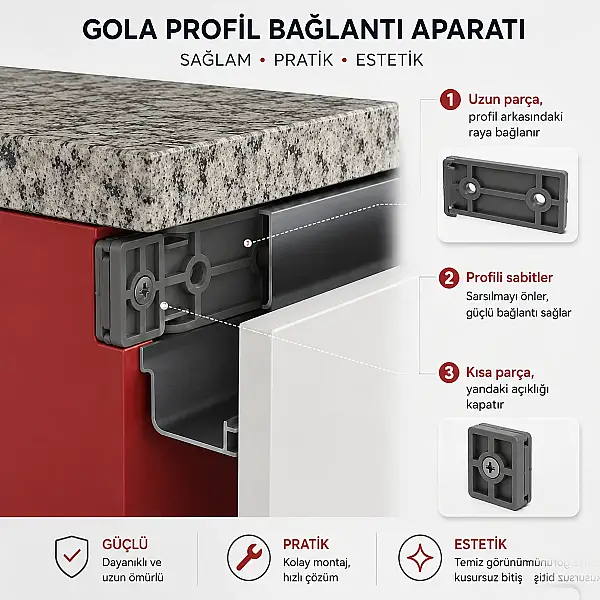Sese Boy Kulp Montaj Aparatı Gola Bağlantı (2025-03-43L-U) - 2