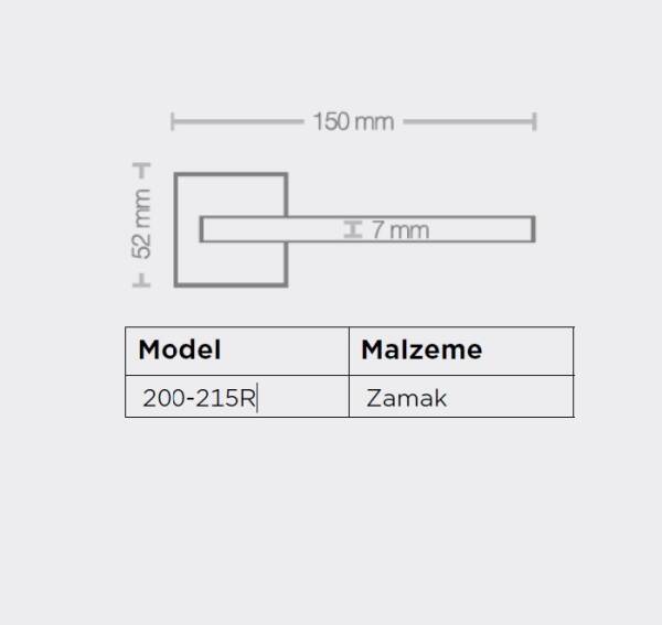 Sese Buse Modeli Rozetli Wc Kapı Kolu Siyah (200-215R-02-02) - 4