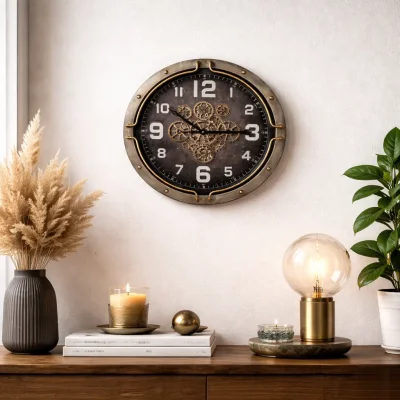 Sese Çarklı Duvar Saati 60 cm (PNL-SA2060) - 1