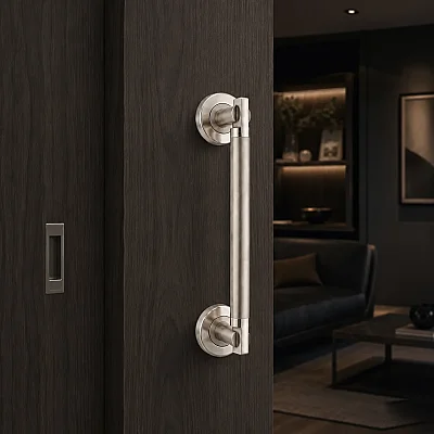 Sese Çekme Kapı Kolu Ekonomik Krom / Inox 20cm (202-03-20-18/53) - 1