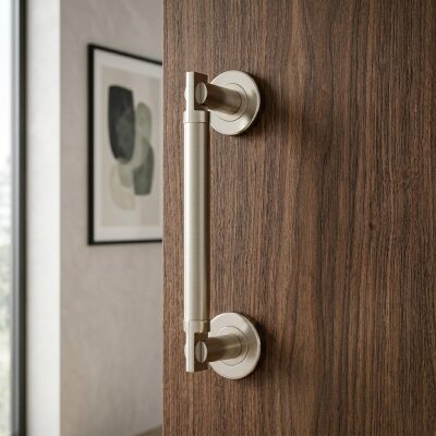 Sese Çekme Kapı Kolu Krom/ınox Kol 30cm Ekonomik (202-03-30-18/53) - Sese