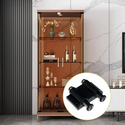 Sese Mıknatıslı Cam Kapak İtici Çiftli Cam Çıtçıtı (SS802-12) - Sese