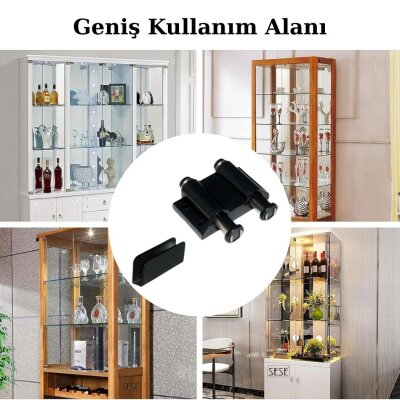 Sese Mıknatıslı Cam Kapak İtici Çiftli Cam Çıtçıtı (SS802-12) - 3